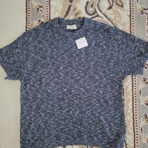 American Eagle Outfitters Heathered Blue Tee